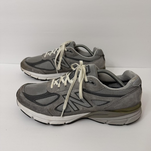 New Balance 990v4 Shoes Mens Size 11 Gray Suede Mesh Running USA M990GL4